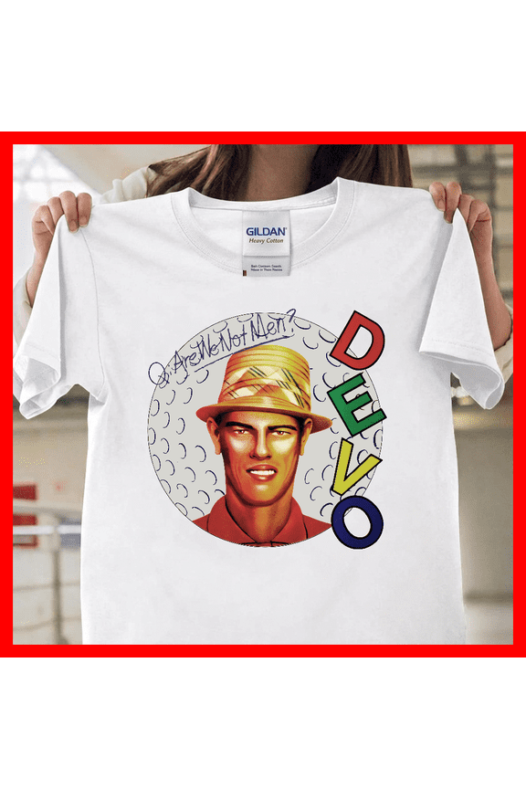 Devo Are We Not Men Graphic Vintage New Wave Band Retro Fan Gift T2399 Unisex Graphic T-Shirt Soft Cotton, Sizes S-5XL