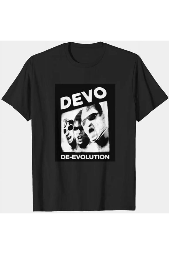 Devo De-Evolution Punk Rock Band Music Unisex T-shirt S - 5XL Multicolor