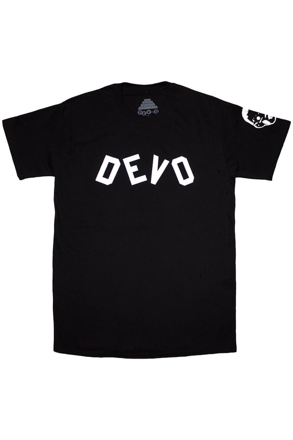 Devo Unisex T-Shirt Booji Boy (Black) (Sleeve Print) (X-Large)