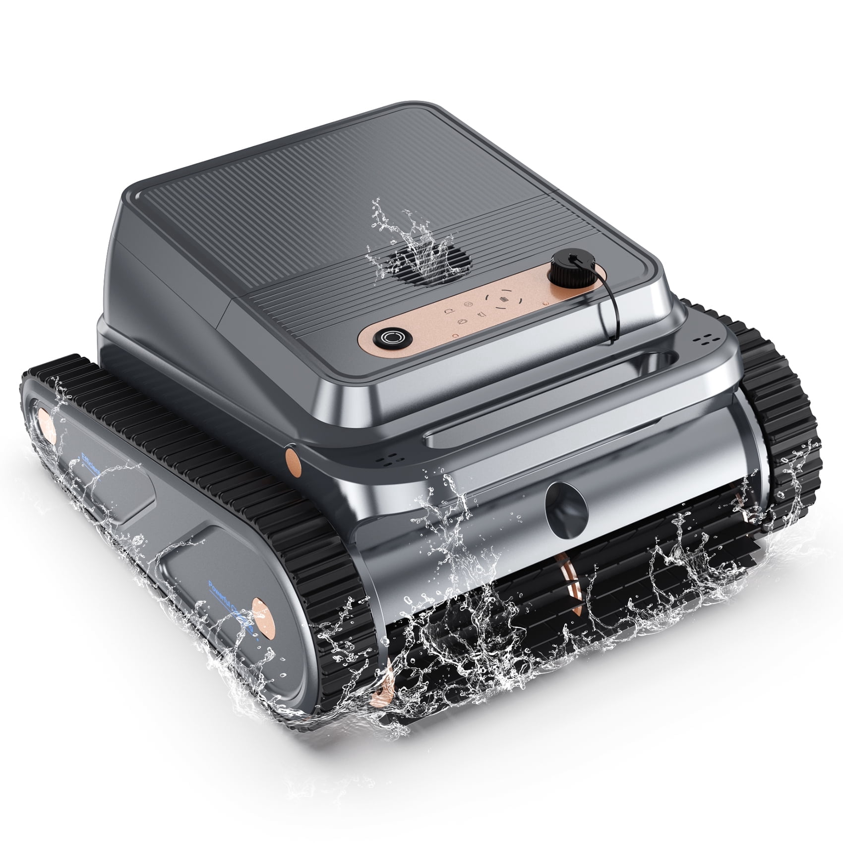 Devoac Robotic Pool Vacuum Cleaner Cordless Wall-Climbing for Above-Ground Pools and In-Ground Pools