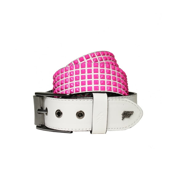 Devoid Leather Belt [White]