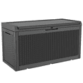 thumbnail image 1 of Devoko 100 Gallon Outdoor Storage Deck Box with Seat Cushion, Black, 1 of 7