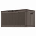 thumbnail image 1 of Devoko 102 Gallon Resin Deck Box Outdoor Waterproof Storage Box with Air Rod Outdoor Lockable Storage Bench,Dark Brown, 1 of 7