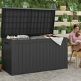 thumbnail image 1 of Devoko 230 Gallon Outdoor Box Deck Plastic Resin Storage Box Large Capacity, Black, 1 of 7