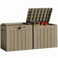 thumbnail image 1 of Devoko 2PCS 32 Gallon Outdoor Resin Deck Box with Seat, 1 of 8