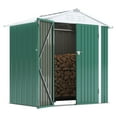 thumbnail image 1 of Devoko 4×6 ft.Patio Metal Shed, Lockable Garden Shed for Outdoor Backyard Patio Storage, 1 of 7