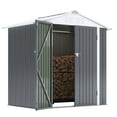 thumbnail image 1 of Devoko 4×6 ft.Patio Metal Shed, Lockable Garden Shed for Outdoor Backyard Patio Storage, 1 of 6