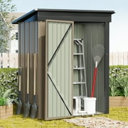 Devoko 5×3 ft.Patio Metal Shed, Lockable Garden Shed for Outdoor Backyard Patio Storage