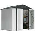 thumbnail image 1 of Devoko 6×8 ft.Patio Metal Shed, Lockable Garden Shed for Outdoor Backyard Patio Storage, 1 of 7