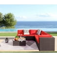 Devoko 7 Pieces Outdoor Sectional Sofa Patio Furniture Sets Manual
