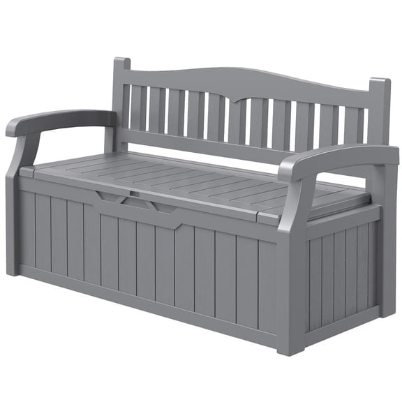Devoko 82 Gallon Storage Patio Bench and Deck Box Organization Storage Combi for Patio, Garden