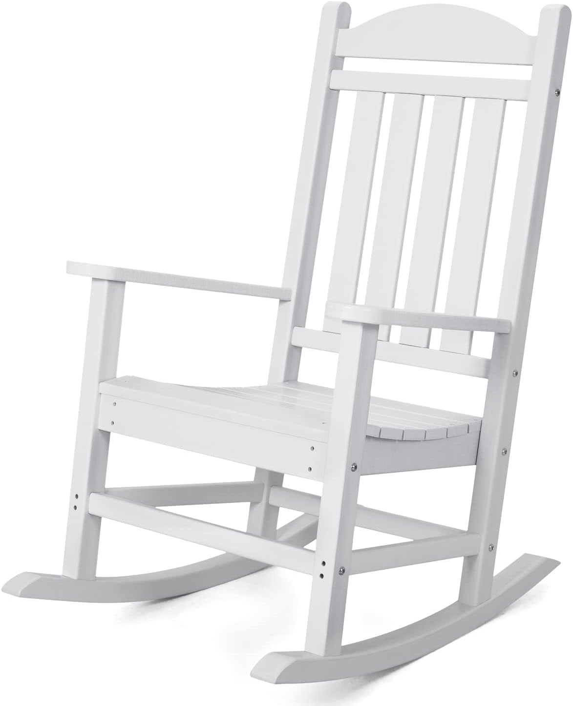 Devoko HDPE Rocking Chair Plastic Outdoor Indoor Patio Rocker Chair ...