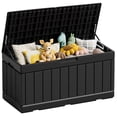 thumbnail image 1 of Devoko Indoor 82 Gallon Resin Deck Box, Black, 1 of 8
