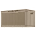 thumbnail image 1 of Devoko Outdoor 105 Gallon Resin Deck Box, Brown, 1 of 7