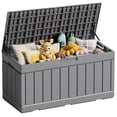 thumbnail image 1 of Devoko Outdoor 82 Gallon Extra Large Capacity Resin Deck Box, Grey, 1 of 8