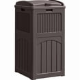 thumbnail image 1 of Devoko  All-Weather use Trashbin with Lid, Patio Resin Hideaway Trash Can with Waterproof for Backyard, Dark brown, 1 of 7