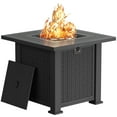 thumbnail image 1 of Devoko  Outdoor  Fire Pit 28" Square 50000 BTU Patio Propane Fire Pit Table with Lava Rocks, 1 of 9