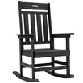 thumbnail image 1 of Devoko Outdoor Rocking Chair Presidential Rocker HDPE All-weather Chair (One Chair Only), Black, 1 of 7
