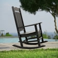 thumbnail image 1 of Devoko Outdoor Rocking Chair Presidential Rocker HDPE All-weather Chair (One Chair Only), Black, 1 of 7
