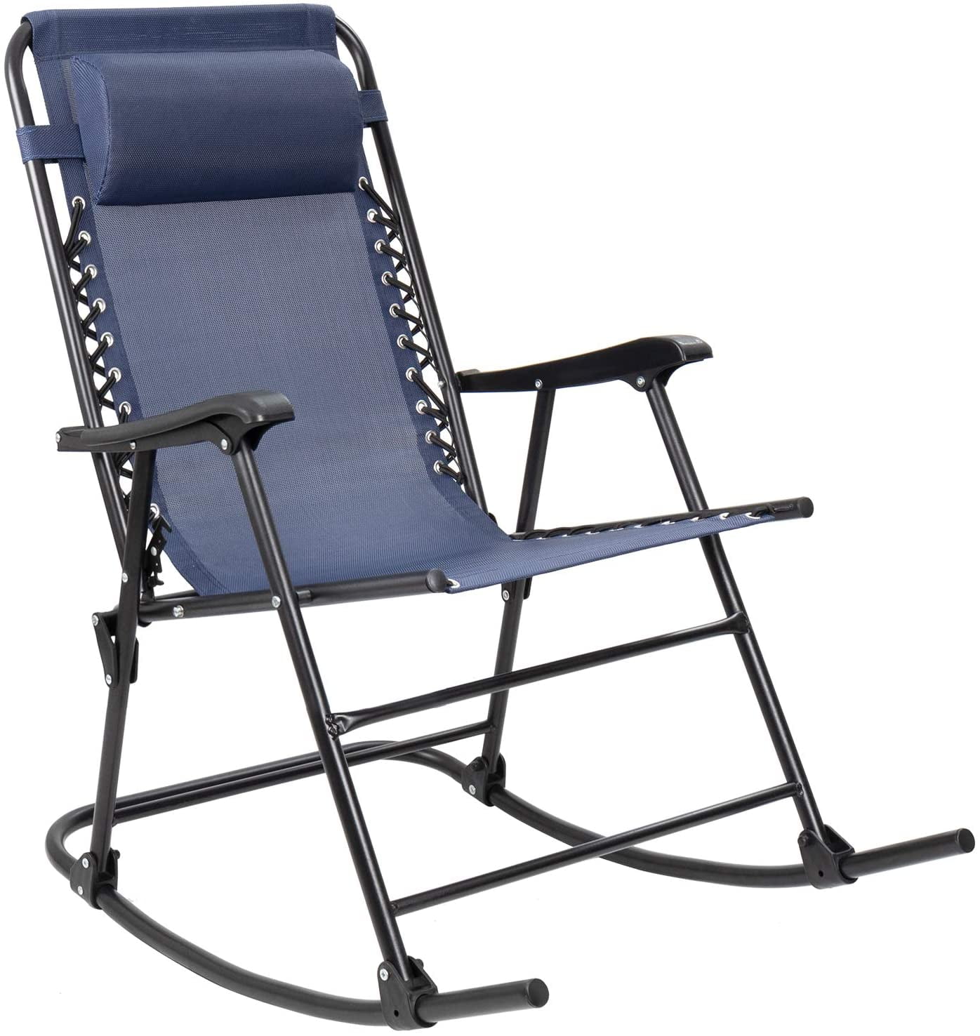 Devoko Zero Gravity Rocking Chair with Headrest Pillow Folding Recliner