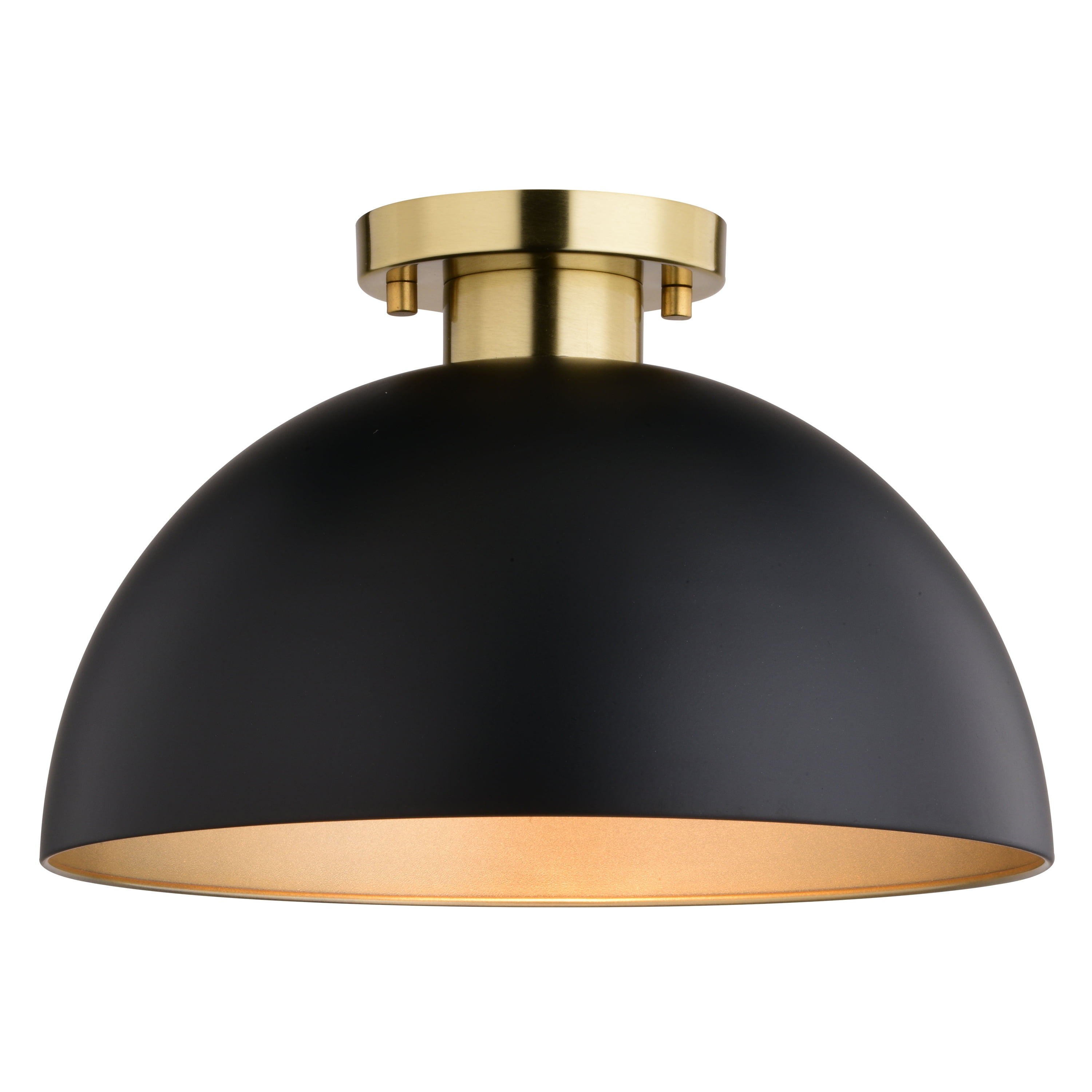 Anjo 3-Light Pendant Light - Adjustable Matte Black & Satin Brass Modern Fixture