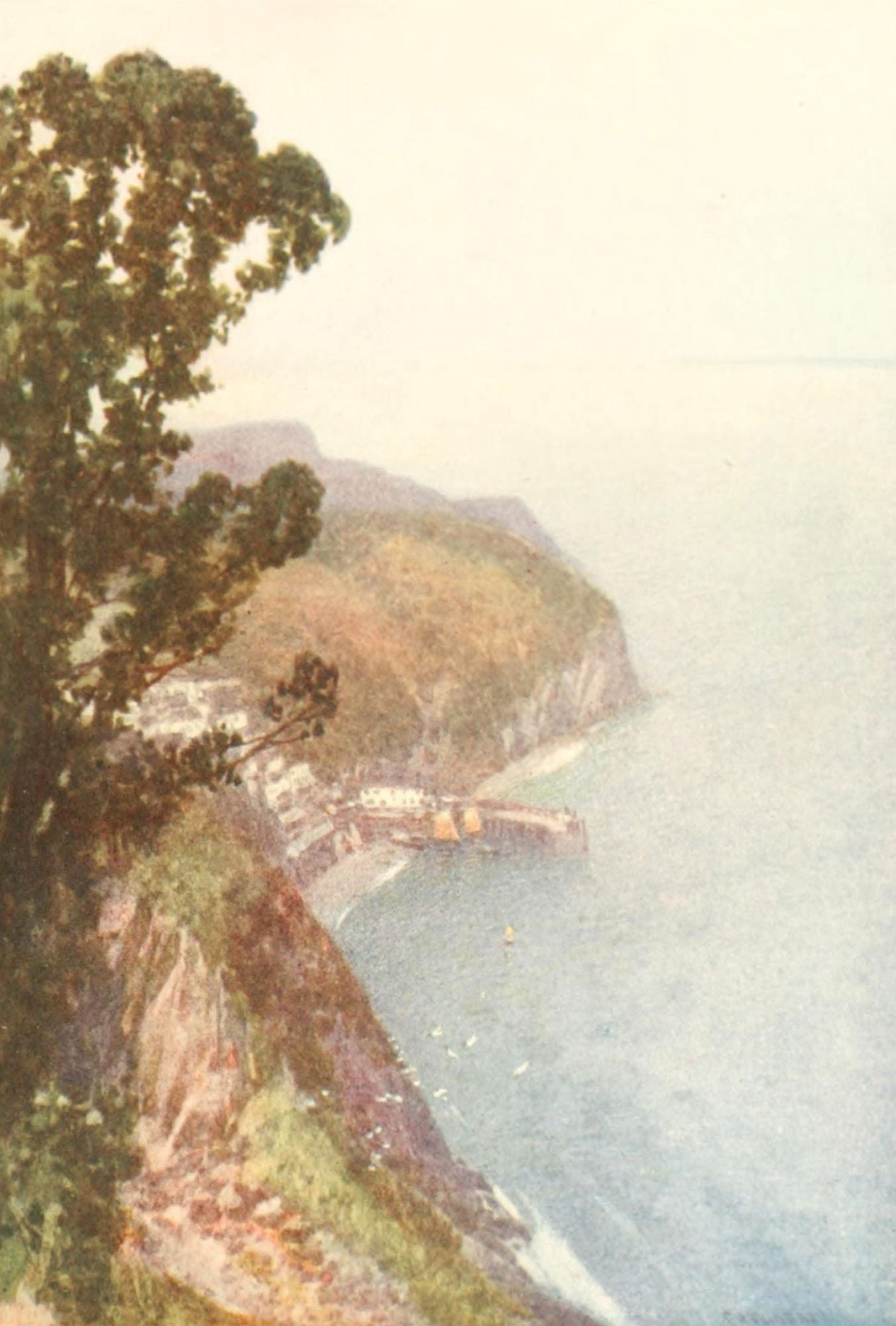 Devon 1913 Clovelly Canvas Art - Frederick J Widgery (24 x 36)