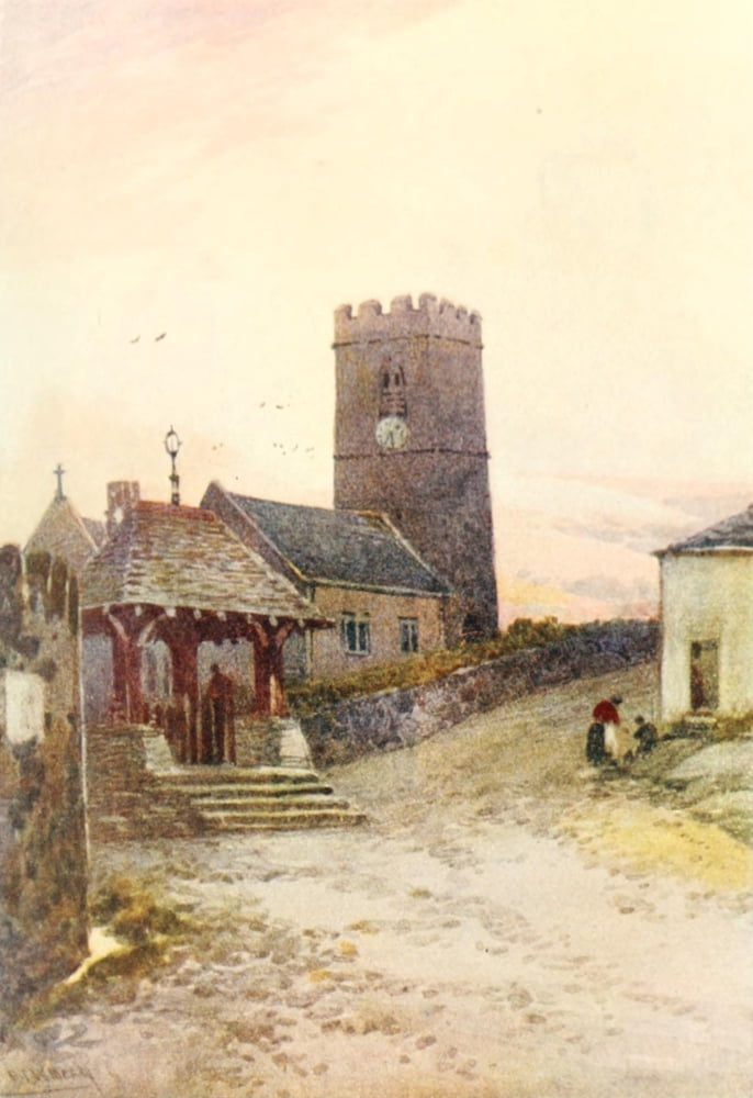 Devon 1913 Morthoe Canvas Art - Frederick J Widgery (18 x 24)