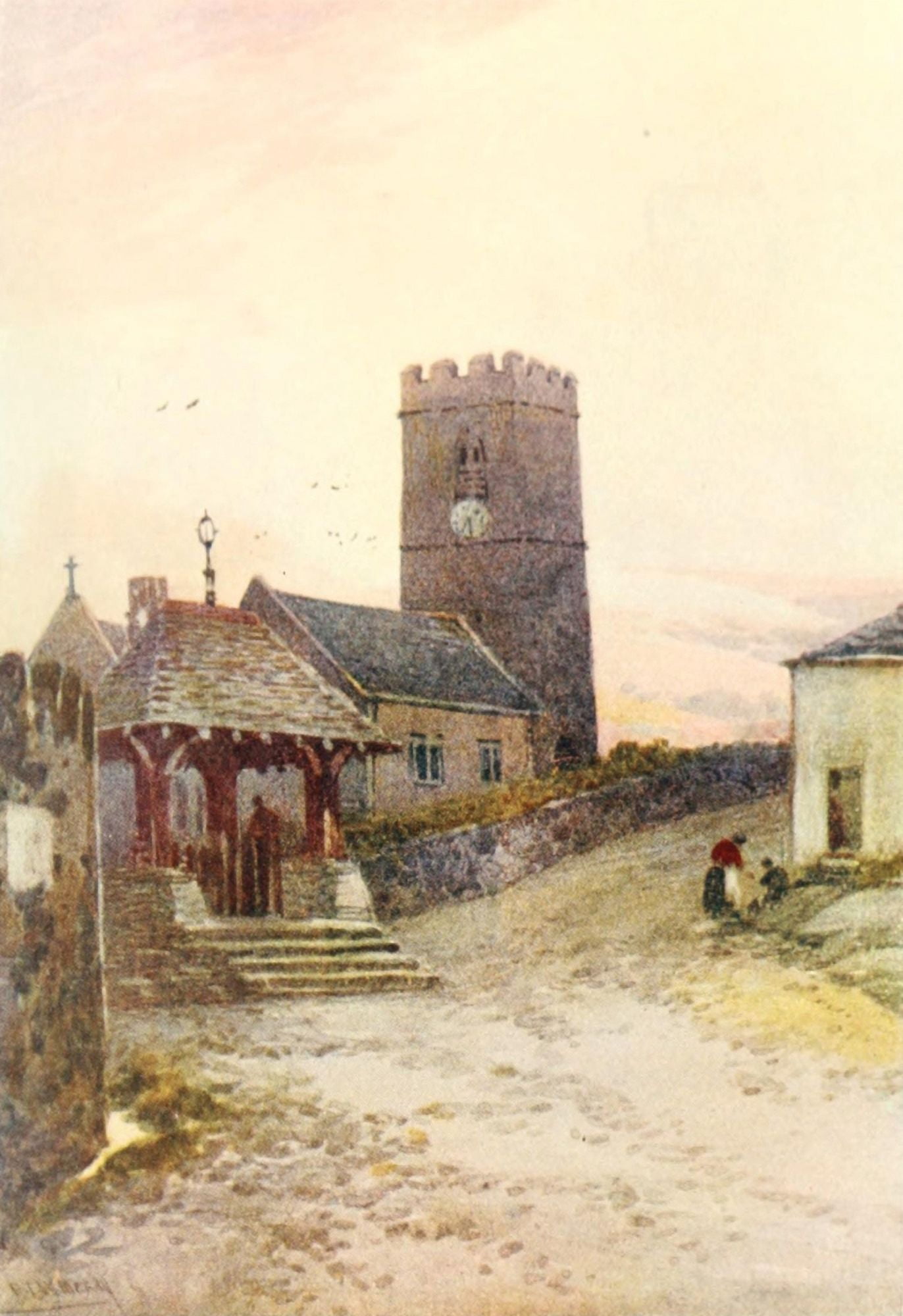 Devon 1913 Morthoe Canvas Art - Frederick J Widgery (24 x 36)