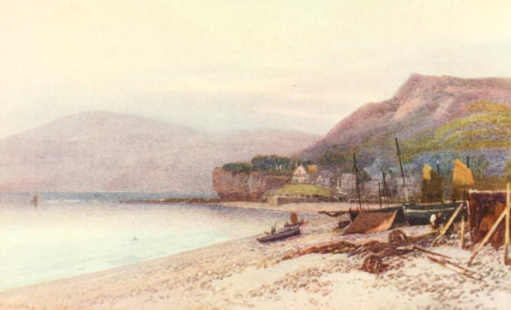 Devon 1913 Sidmouth Canvas Art - Frederick J Widgery (24 x 36)