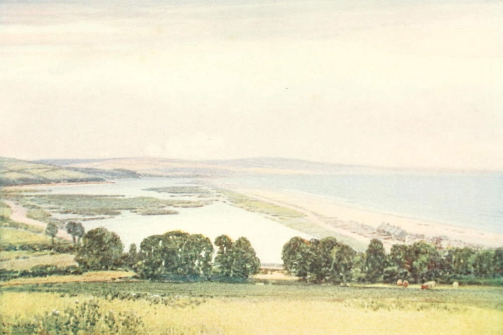 Devon 1913 Slapton Lea Canvas Art - Frederick J Widgery (18 x 24)