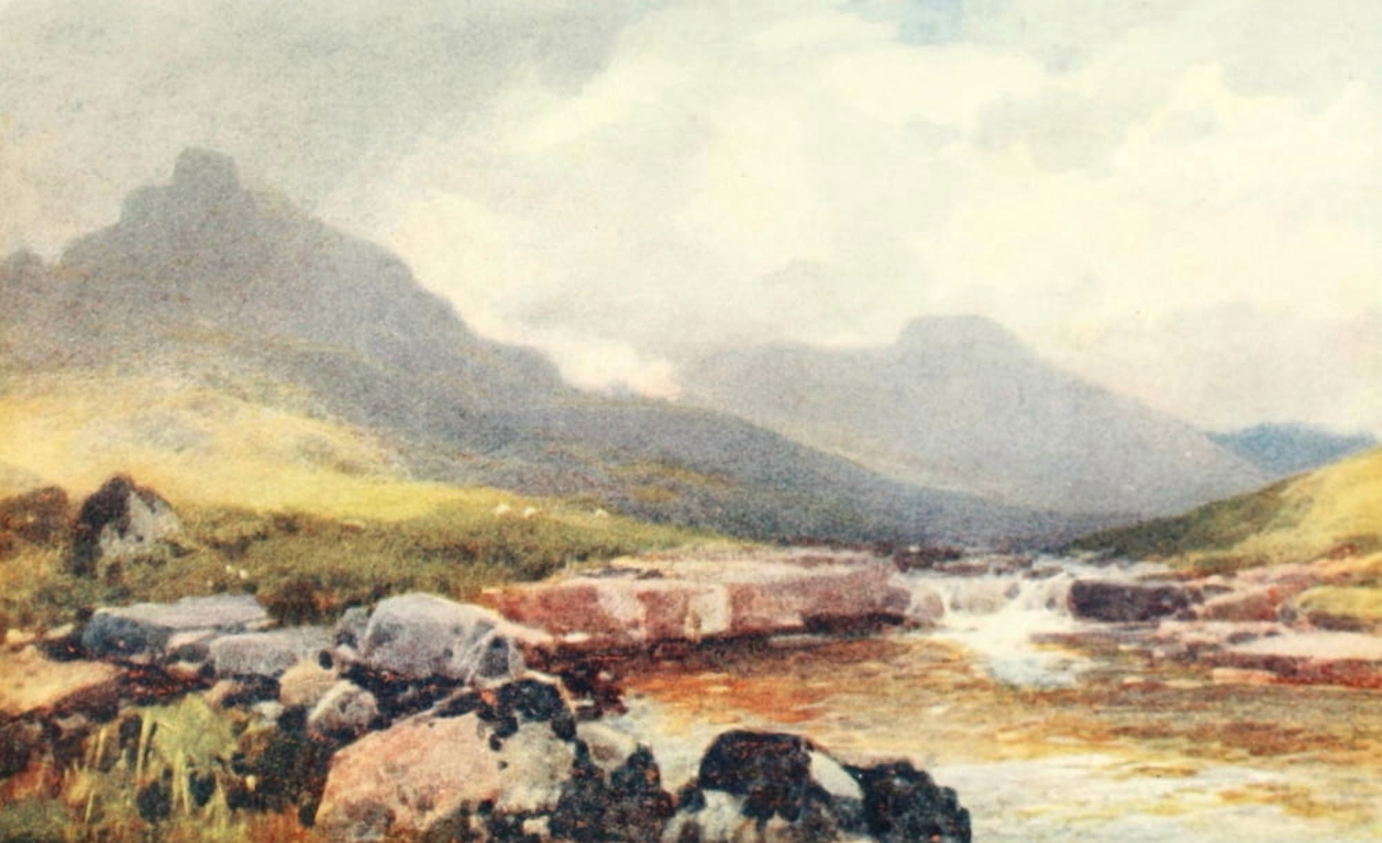 Devon 1913 Tavy Cleave Canvas Art - Frederick J Widgery (24 x 36)