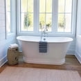 thumbnail image 1 of Devon 67 Inch Cast Iron Double Ended Skirted Tub - No Faucet Drillings - White, 1 of 2