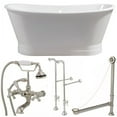 thumbnail image 1 of Devon 67 Inch Cast Iron Double Ended Skirted Tub and Faucet Package, 1 of 2