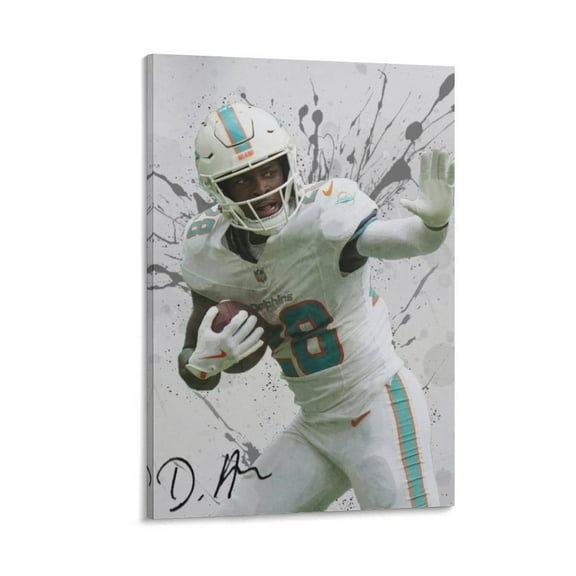Devon Achane Canvas Poster Canvas Poster Wall Art Picture Prints Hanging Photo Gift Decor Home Posters Artworks 12x18inch(30x45cm)