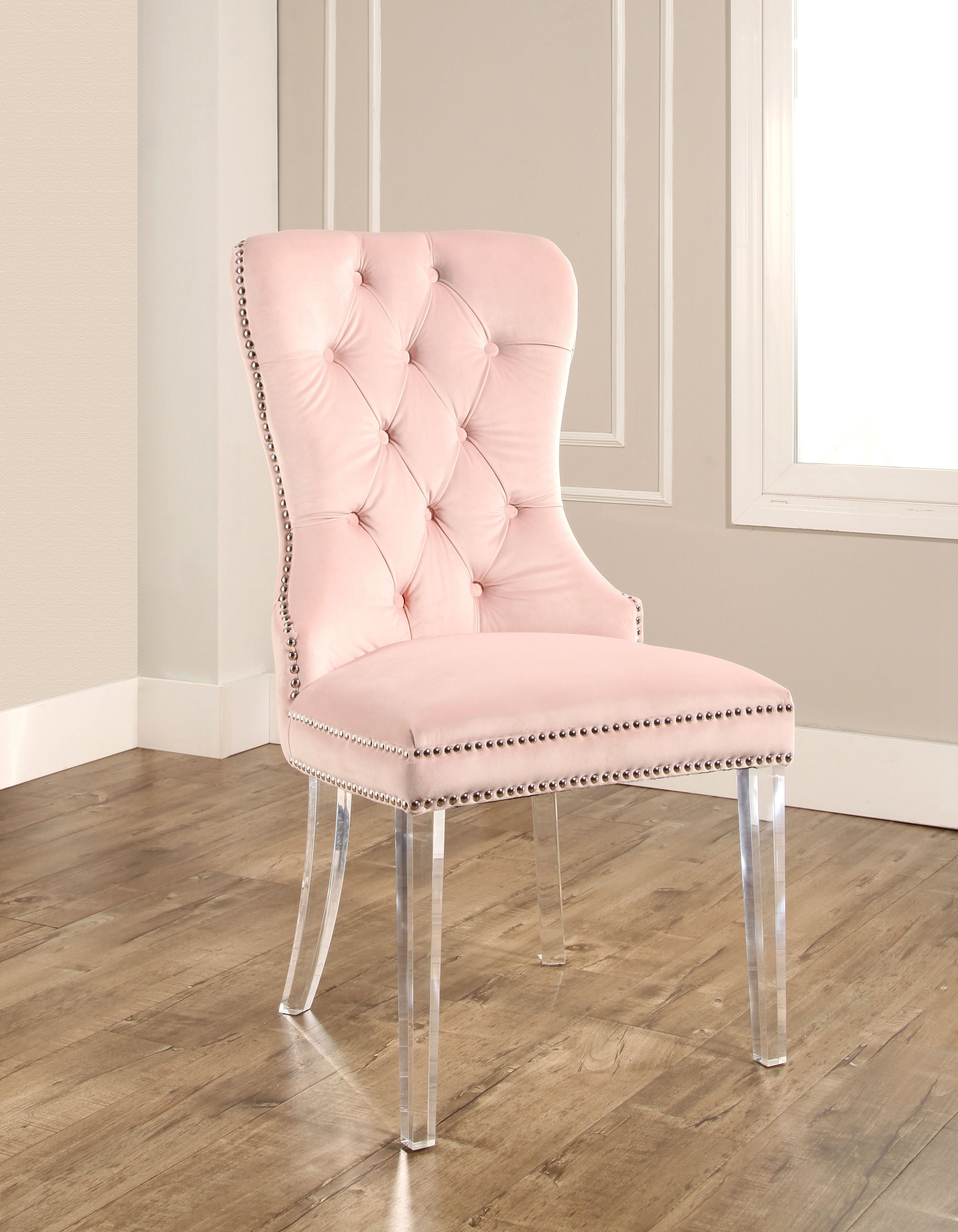 Devon & Claire Jillian Dining Chair, Blush Pink