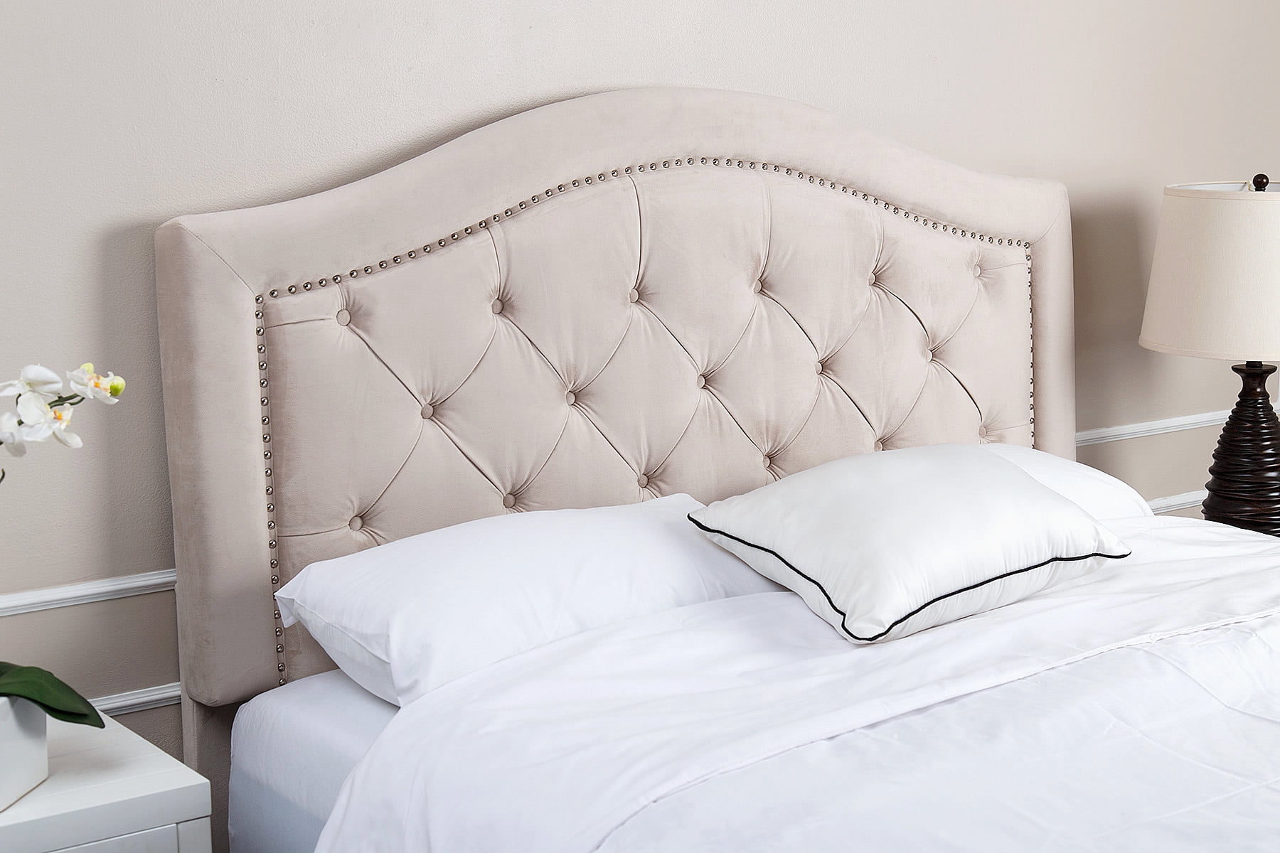 Devon Claire Knoxville Tufted Velvet Headboard Multiple Colors
