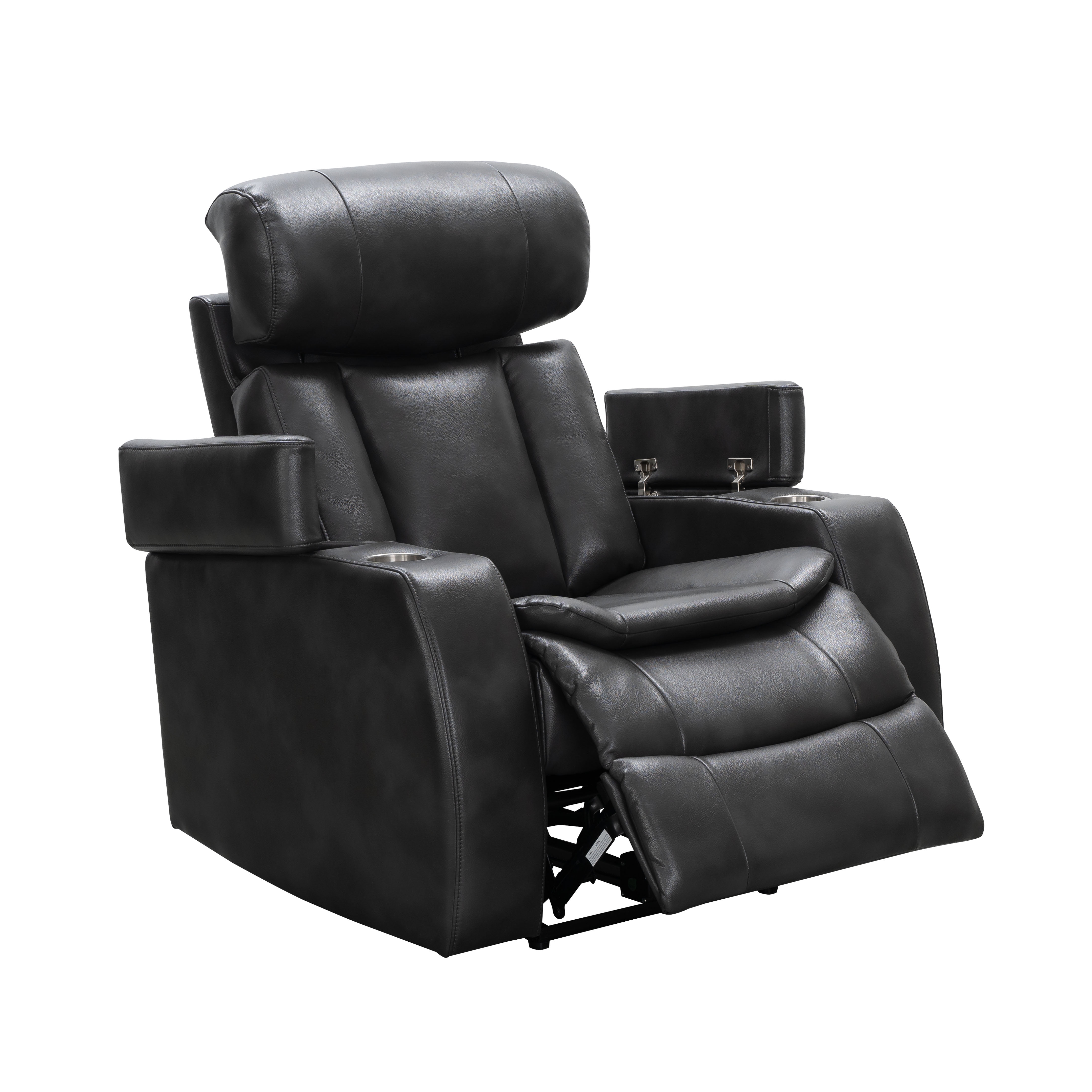 Devon & Claire Zachary Leather Power Theater Recliner