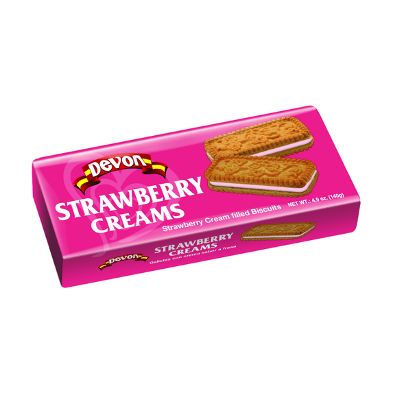 DEVON STRAWBERRY CREAMS BISCUIT 4.9 OZ (140 G)