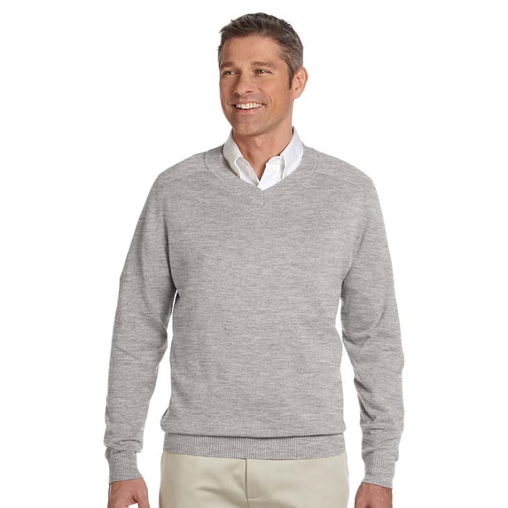 Devon & Jones Classic Devon & Jones Classic Men's V-Neck Sweater - Grey Heather - Xxxx-Large
