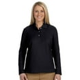 thumbnail image 1 of Devon & Jones Classic Devon & Jones Women'S Pima Pique Long-Sleeve Polo Shirt - Black - Small, 1 of 1