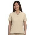 thumbnail image 1 of Devon & Jones Classic Devon & Jones Women'S Pima Pique Short-Sleeve Y-Collar Polo Shirt - Stone - Xxx-Large, 1 of 1