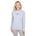 thumbnail image 1 of Devon & Jones CrownLux Performanceâ„¢ Ladies' Clubhouse Micro-Stripe Quarter-Zip - DG480W, 1 of 4