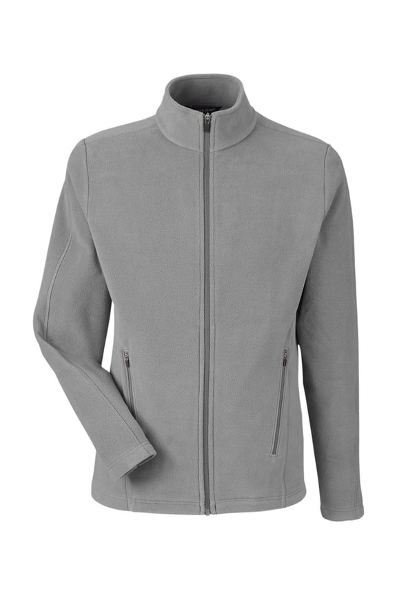 Devon & Jones DG730 Men's CrownLux Performance Fleece Full-Zip Jacket-Graphite-S