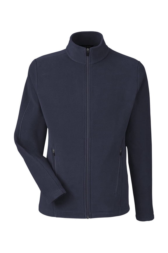 DG730 Men's CrownLux Performance Fleece Full-Zip Jacket-Navy-L