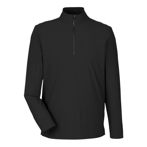 Devon & Jones DG410 Men's CrownLux Performance Windsor Welded Quarter-Zip Pullover-Black-L