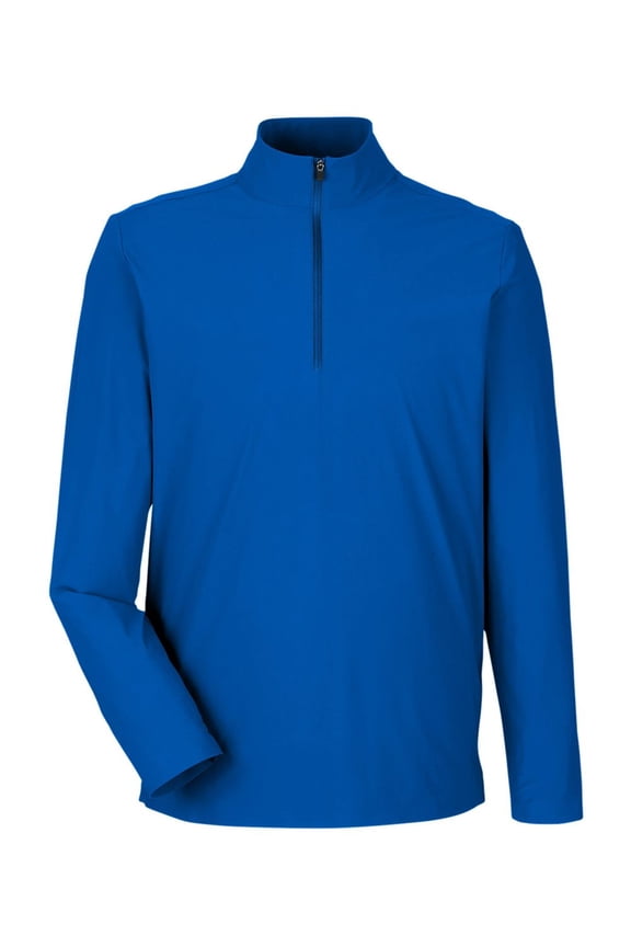 Devon & Jones DG410 Men's CrownLux Performance Windsor Welded Quarter-Zip Pullover-French Blue-M