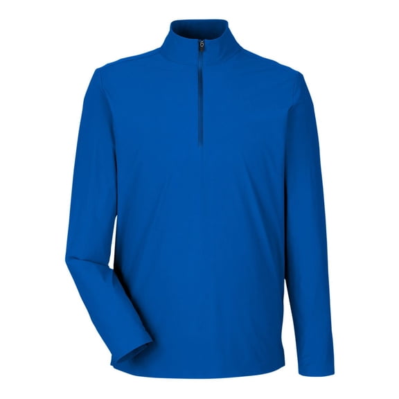 Devon & Jones DG410 Men's CrownLux Performance Windsor Welded Quarter-Zip Pullover-French Blue-XL