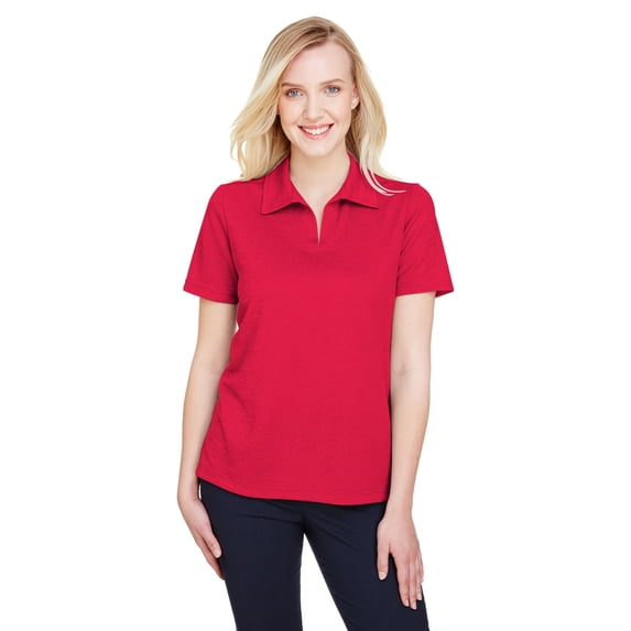 Devon & Jones CrownLux Performanceâ„¢ Ladies' Address Melange Polo - DG22W