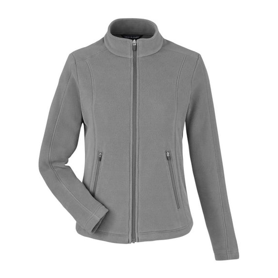 Devon & Jones DG730W Women's CrownLux Performance Fleece Full-Zip Jacket-Graphite-M