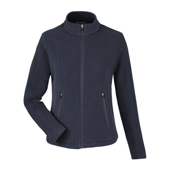 Devon & Jones DG730W Women's CrownLux Performance Fleece Full-Zip Jacket-Navy-L